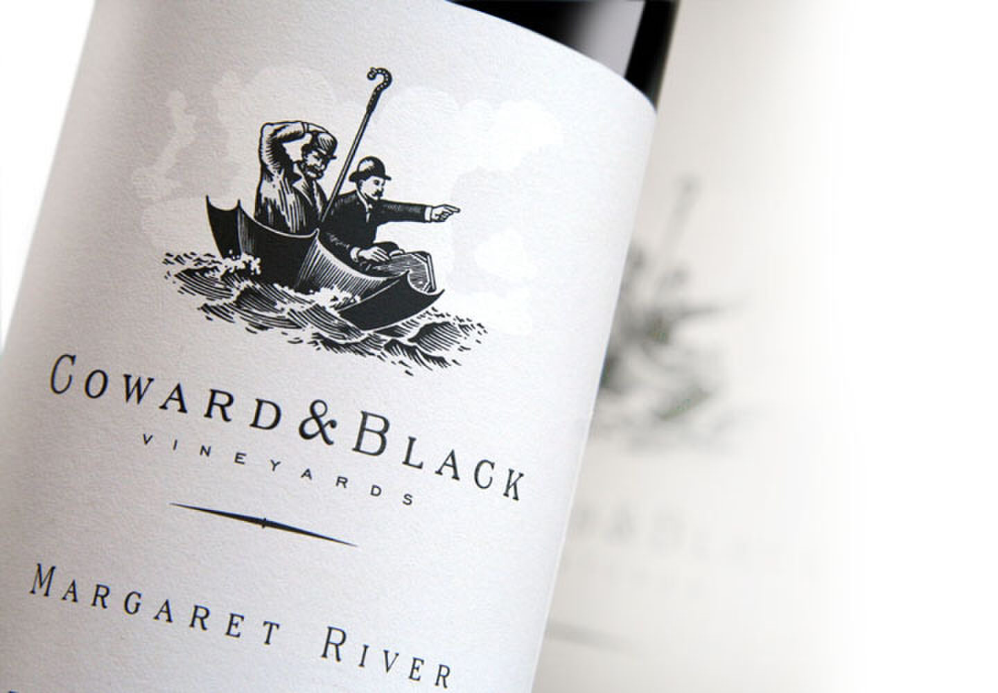 A bottle of Coward and Black wine